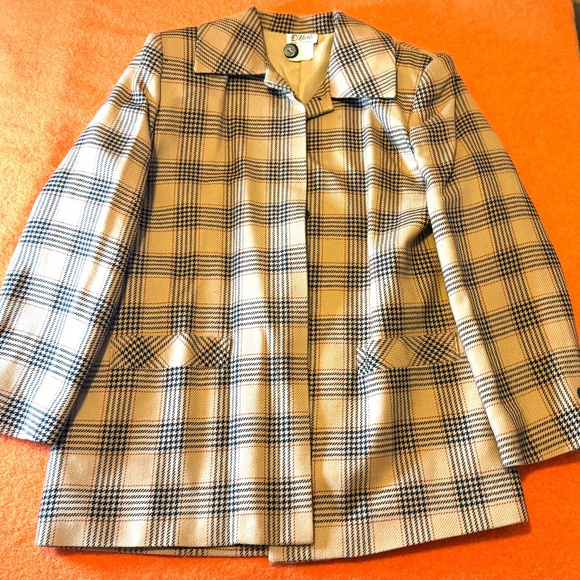 Vintage D’Allaird’s Pure Wool Prince of Wales plaid blazer made in Canada EUC - Picture 6 of 12